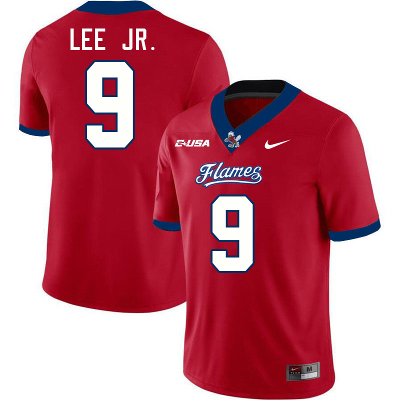 Liberty Flames #9 Donte Lee Jr. College Football Jerseys Stitched-Red